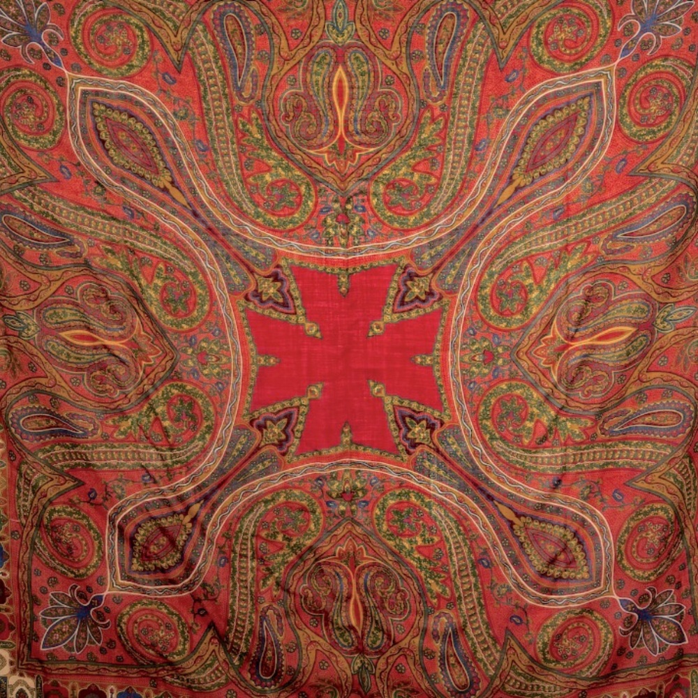 Smithsonian Institution Extra Large Fine Wool Square Scarf - Picture 10 of 11